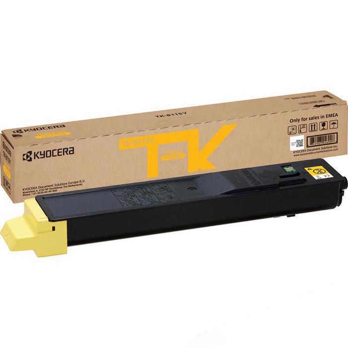 Kyocera TK-8115Y Yellow 1 pack Toner Cartridge 1T02P3ANL0 (1T02P3ANL0)