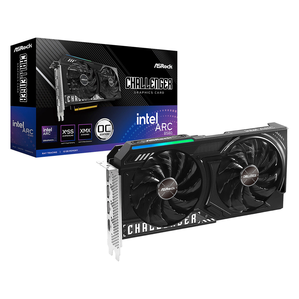 ASRock Challenger Intel Arc B580 12GB Graphics Card 90-GA5LZZ-00UANF (90-GA5LZZ-00UANF)