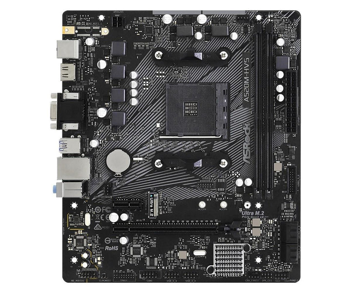 ASRock A520M-Hvs/AMD A520M SATA3/M.2 ATX Motherboard 90-MXBE60-A0UAYZ