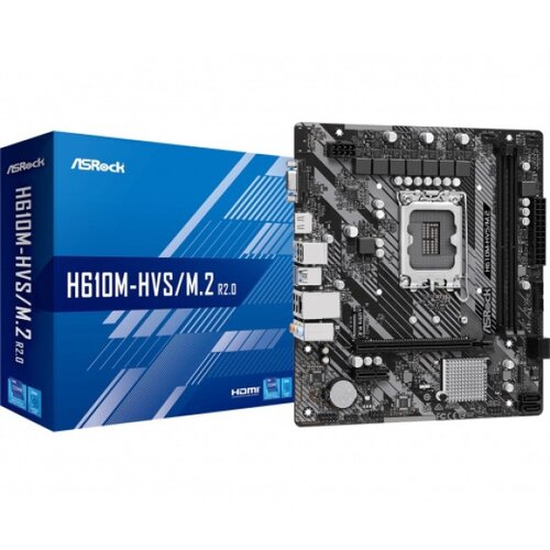 ASRock H610M-HVS/M.2 R2.0 Intel H610 LGA Motherboard 90-MXBJJ0-A0UAYZ (90-MXBJJ0-A0UAYZ)