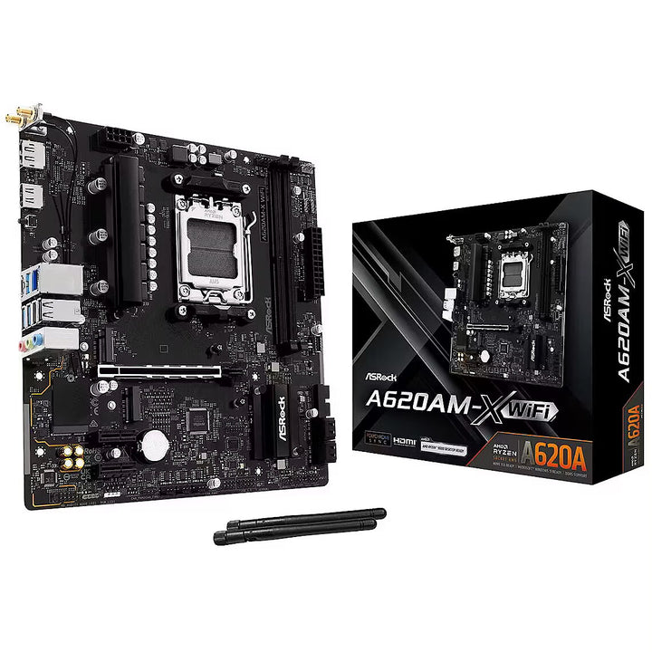 ASRock A620Am-X Wi-Fi AMD A620A Socket AM5 Motherboard 90-MXBSU-A0UAYZ