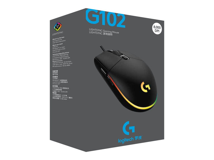 Logitech G102 Gaming Lightsync USB Wired Mouse 910-005823