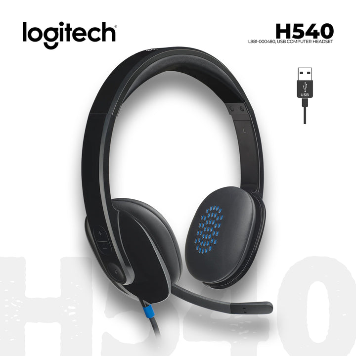 Logitech USB H540 Headset 981-000480