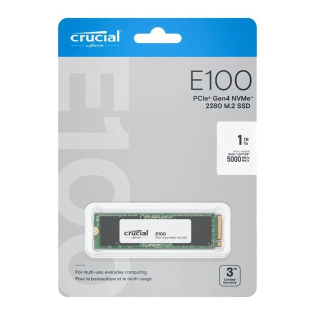 Crucial 1TB PCIe 4.0 NVMe SSD CT1000E100SSD8 (CT1000E100SSD8)