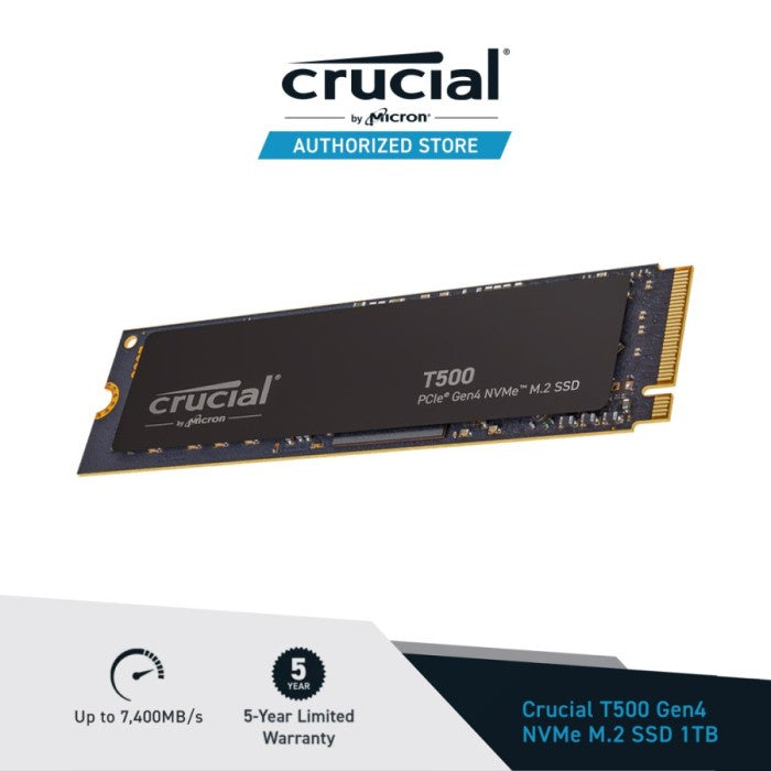 Crucial T500 1TB PCIe 4.0 NVMe SSD CT1000T500SSD8 (CT1000T500SSD8)