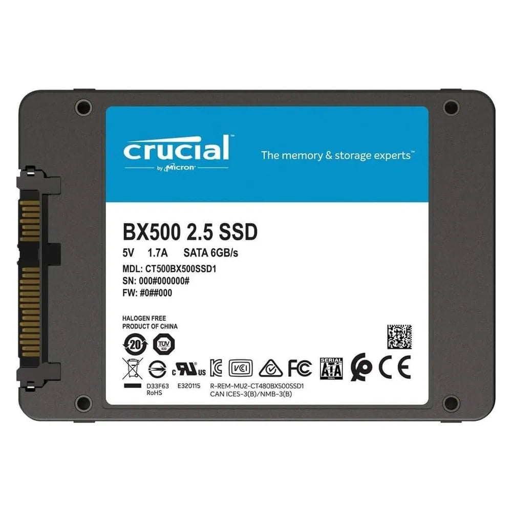 Crucial BX500 500GB 2.5" SSD CT500BX500SSD1 (CT500BX500SSD1)