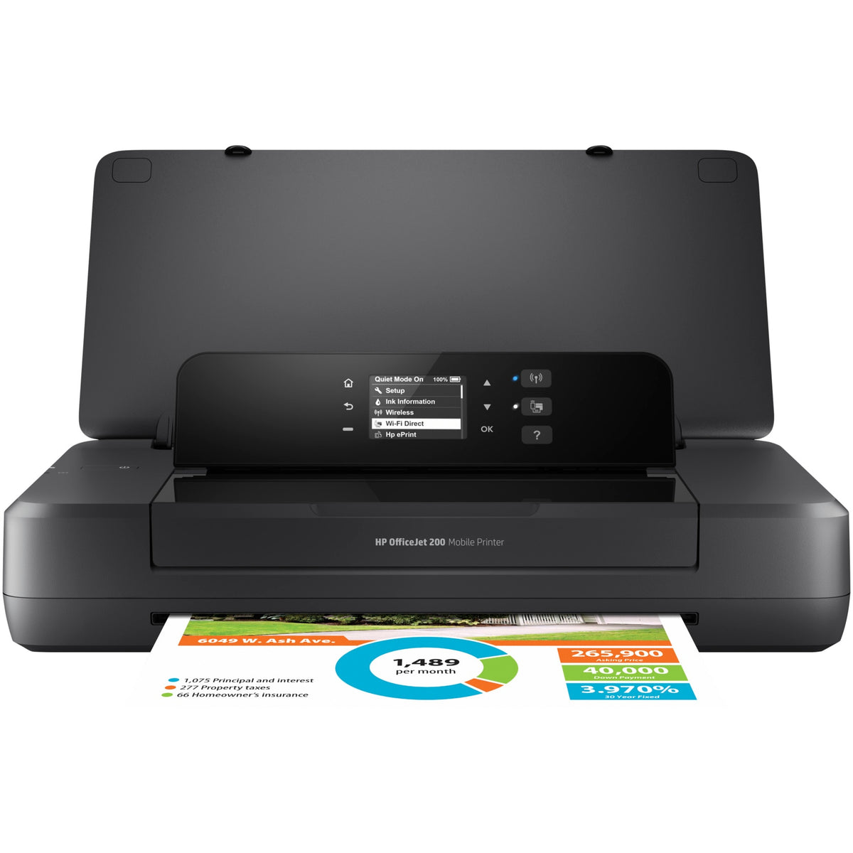 HP Officejet 200 Mobile Inkjet Bluetooth USB 2.0 Printer CZ993A#BHC (CZ993A#BHC)