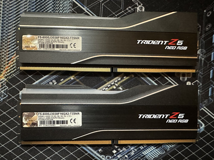 G.Skill Trident Z5 Neo RGB 32GB DIMM Memory F5-6000J3038F16GX2-TZ5NR