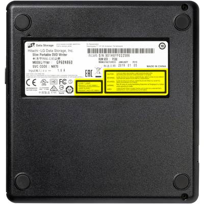 Hitachi-LG HLDS GP60NB60 External USB 2.0 DVD Burner GP60NB60.AUAE12B
