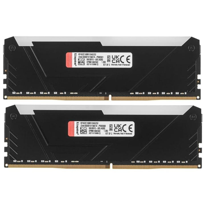 Kingston Fury Beast 3200MT/s CL16 Kit 32GB Memory KF432C16BB2AK2/32