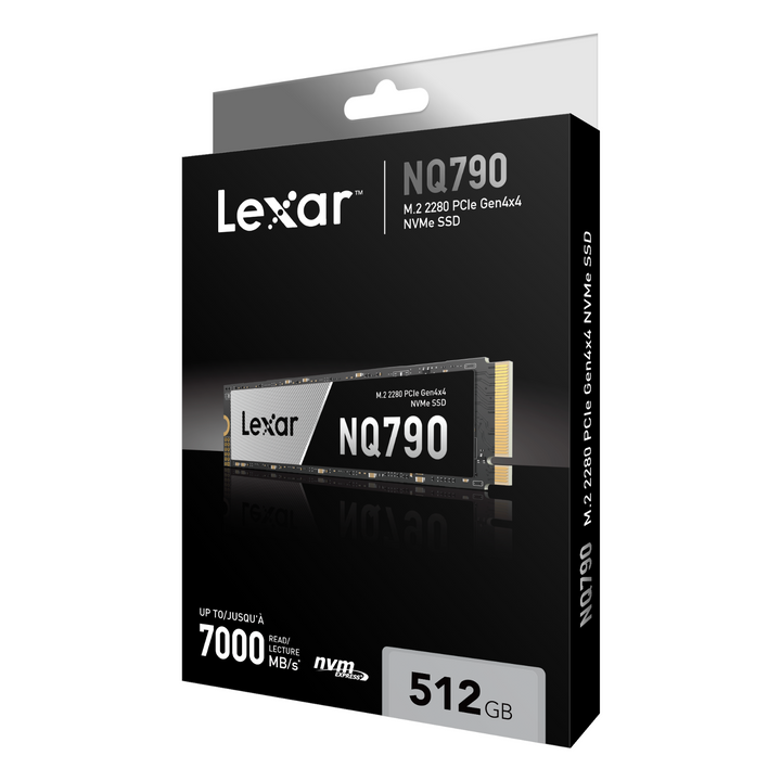 Lexar NQ790 m.2 2280 Gen4 512GB NVMe PCIe SSD LNQ790X512G-RNNNG