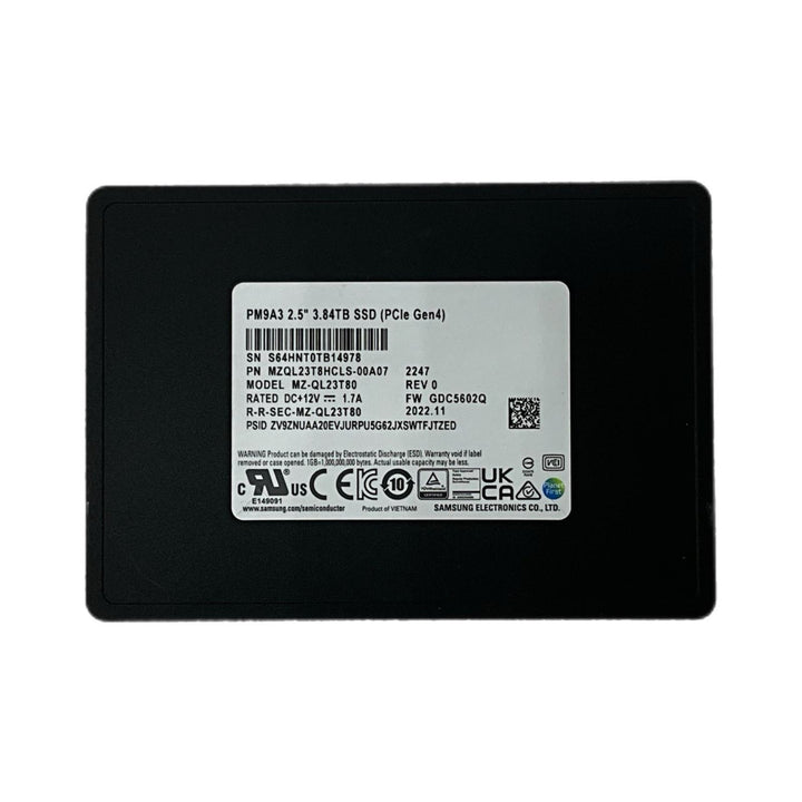 Samsung MZQL23T8HCLS 3.84TB 2.5" SSD MZQL23T8HCLS-00A07
