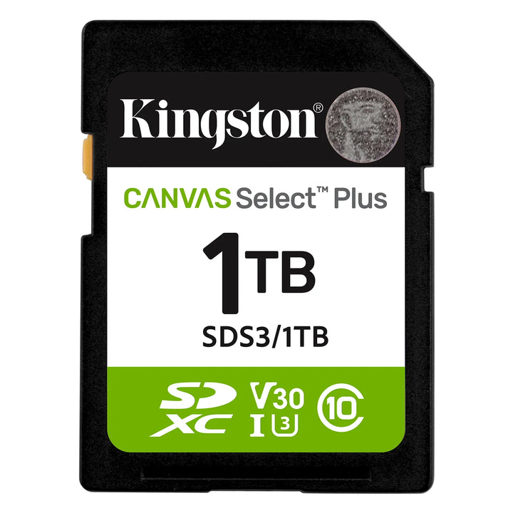Kingston sdxc Canvas Select Plus Gen3/s 1TB Memory Card SDS3/1TB