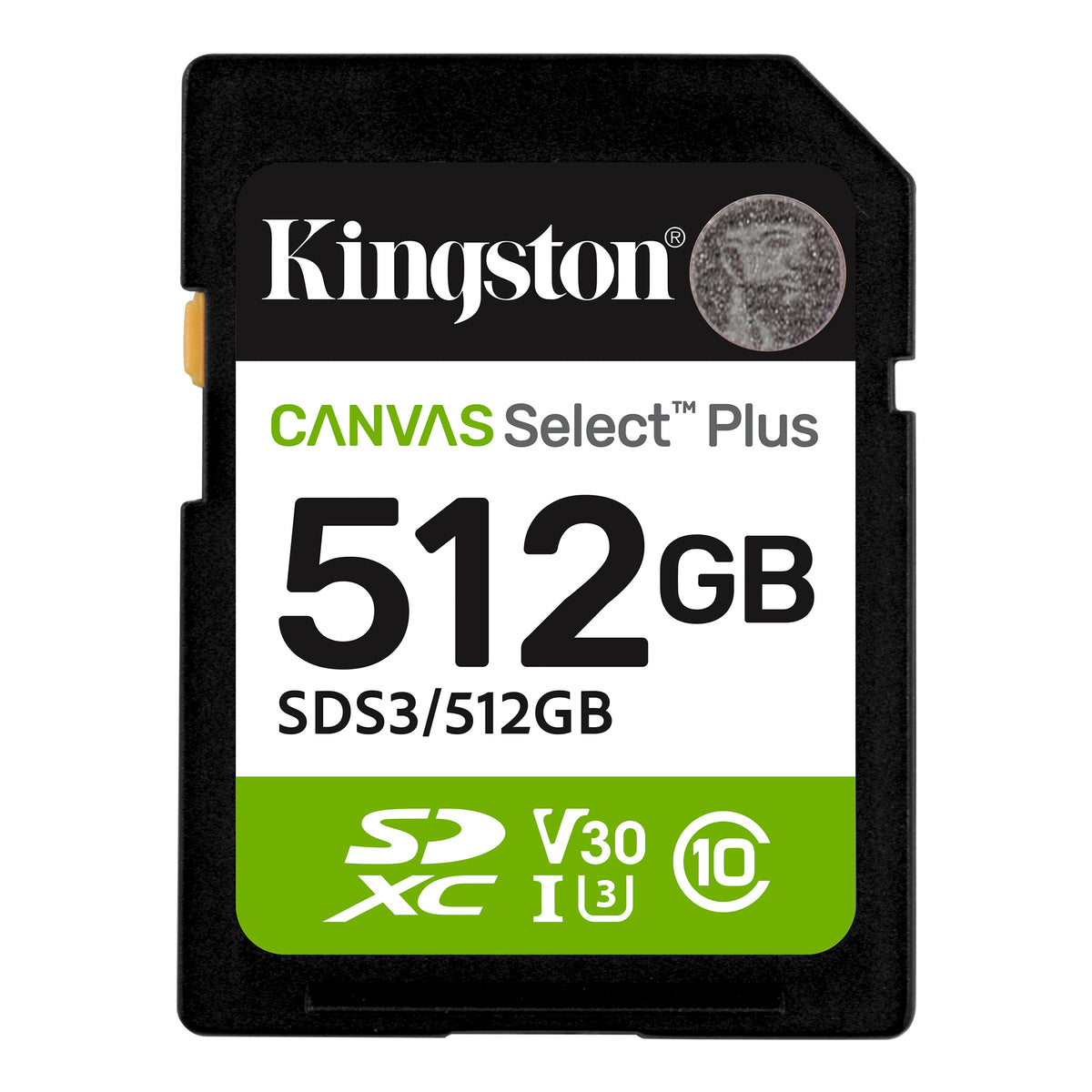 Kingston Canvas Select Plus Sdxc 512GB Memory Card SDS3/512GB (SDS3/512GB)