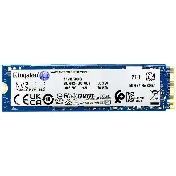 Kingston NV3 2TB PCIe 4.0 NVMe SSD SNV3S/2000G