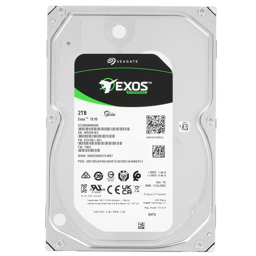 Seagate Exos E 7E10 2TB 3.5" SATA HDD ST2000NM000B