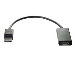 HPE HPE 2JA63AA - DisplayPort - HDMI Typ A (Standard) - Male - Female - Schwar 2JA63AA