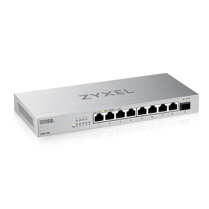 Zyxel XMG-108 25g+ 1 SFP+ Desktop MultiGig Switch XMG-108-ZZ0101F