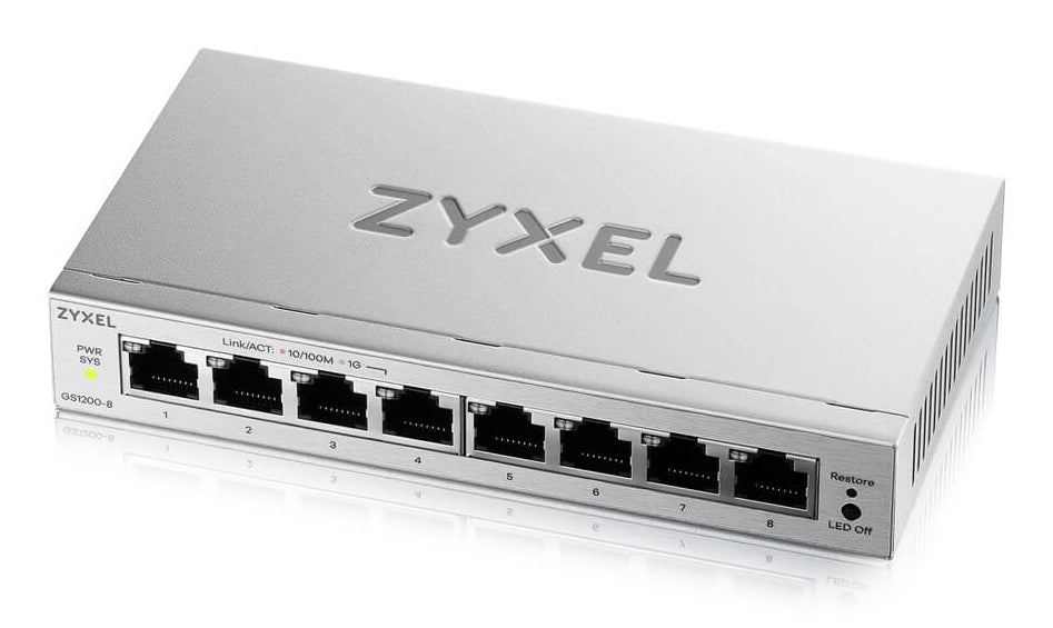 Zyxel GS1200 Series GS1200-8 Ethernet Switch GS1200-8V3-EU0101F - Icecat 59dc905871e2