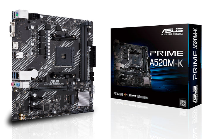 ASUS PRIME A520M-K AMD Socket AM4 AMD SATA Motherboard 90MB1500-M0EAY0