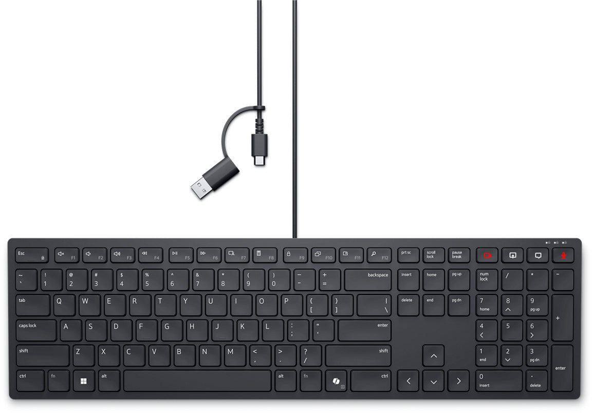 Dell Wired Collaboration kb525c us USB-C Keyboard KB525C-EN-EMEA - Icecat 7d4f573cd7e0