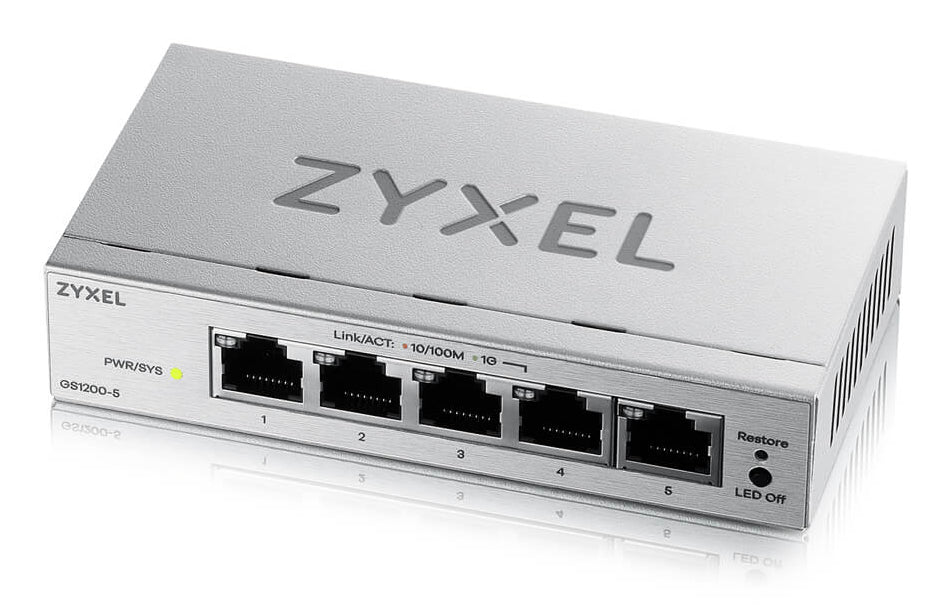 Zyxel GS1200 Series GS1200-5 Ethernet Switch GS1200-5V3-EU0101F - Icecat 831618fa54f8