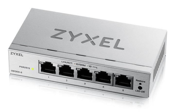 Zyxel GS1200 Series GS1200-5 Ethernet Switch GS1200-5V3-EU0101F