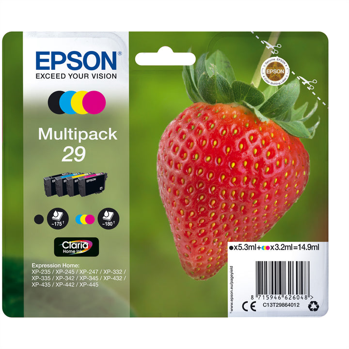 Epson 29 Multipack Ink Cartridge C13T29864012