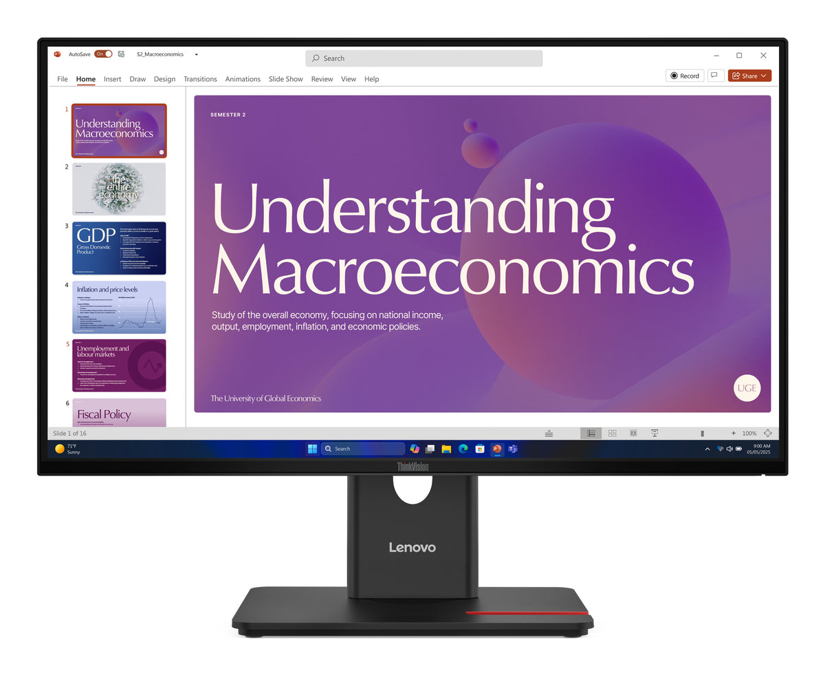 Lenovo ThinkVision T24 60.5cm IPS USB-C 23.8" Monitor 64B9GAT1EU - Icecat 96b70aa188e1