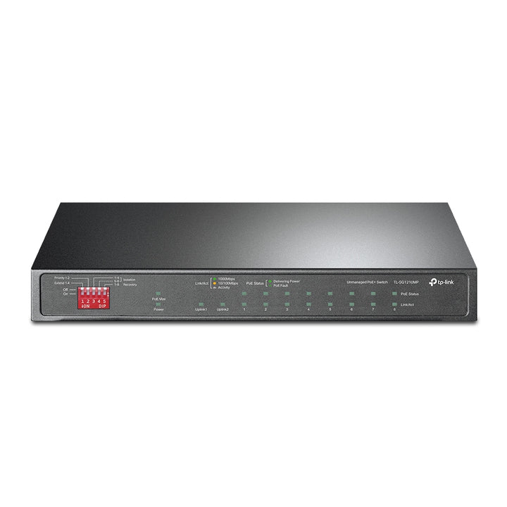 TP-Link + Desktop PoE Ethernet Switch TL-SG1210MP
