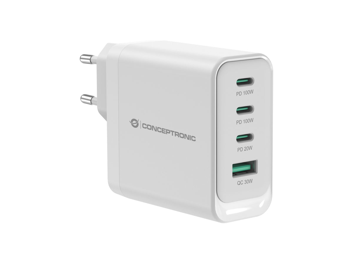 Conceptronic 4-Port 100W GaN USB PD USB-C USB-A Charger ALTHEA22W100 - Icecat bc0772d04903