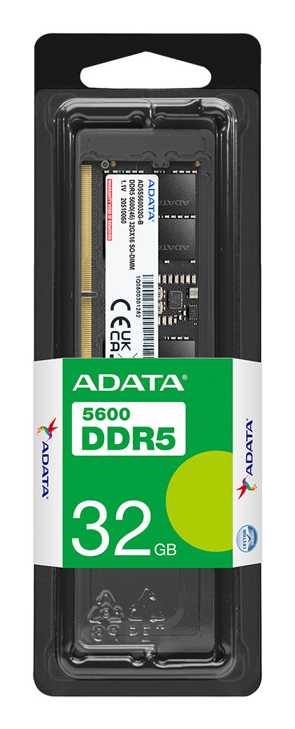 ADATA 32GB SO-DIMM DDR5 ECC 5600MHz Memory AD5S560032G-S