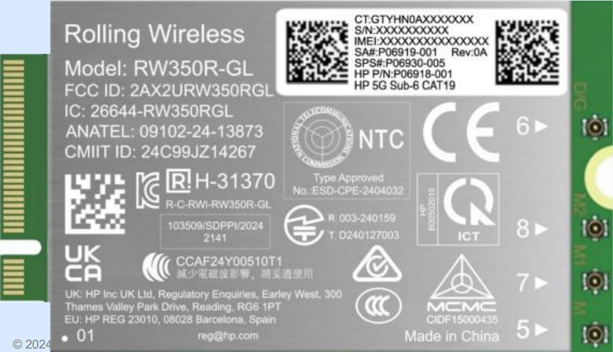HP 5g Solution Wwan 6GHz Network Accessory B8BD4AA - Icecat dceb67878cdc
