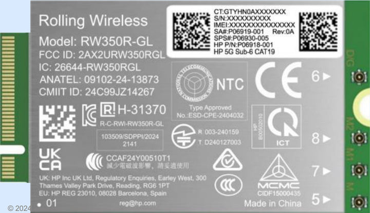 HP 5g Solution Wwan 6GHz Network Accessory B8BD4AA