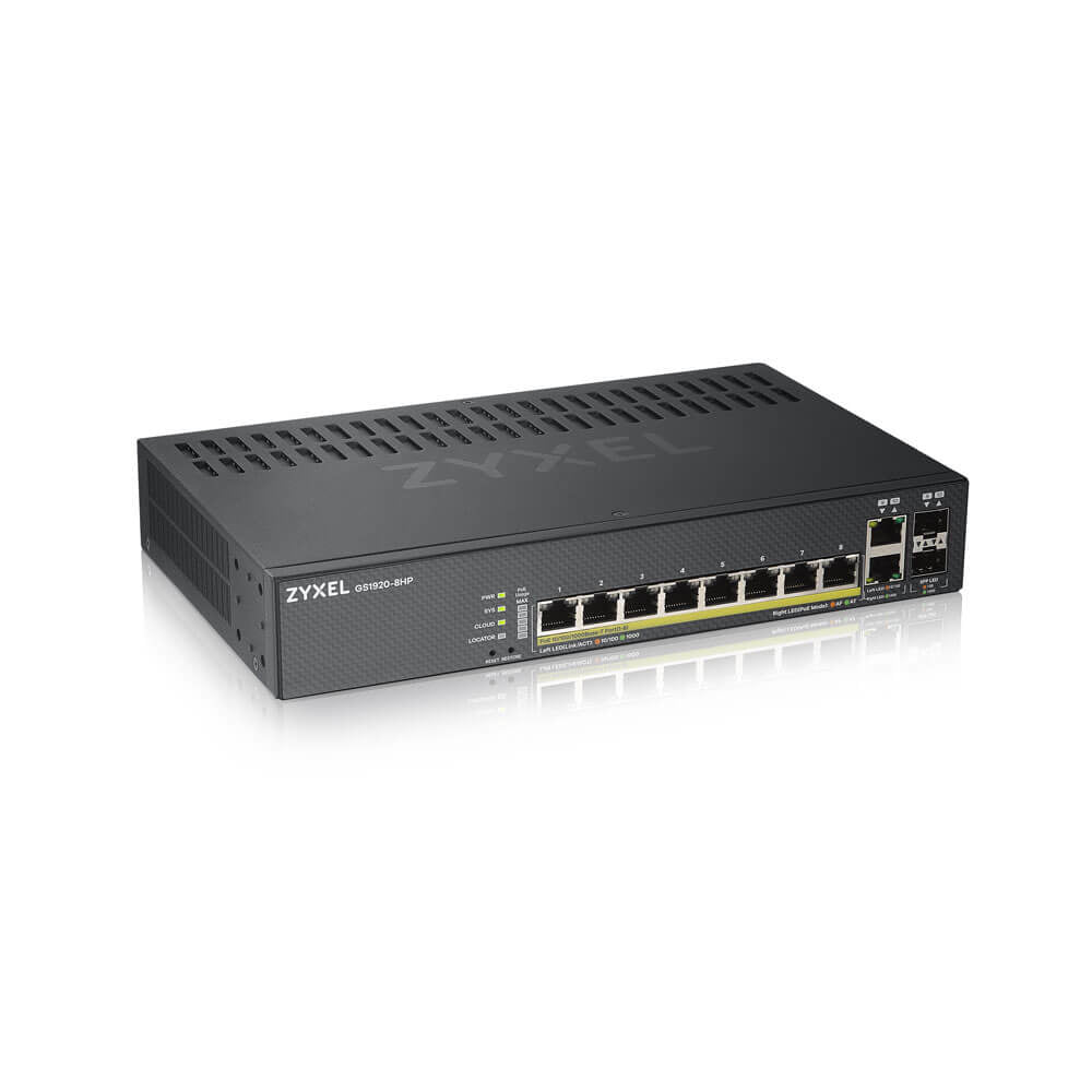 Zyxel GS1920-8HPv2 Smart Managed 8 + PoE Switch GS1920-8HPV2-EU0101F - Icecat fa7cf29eef70