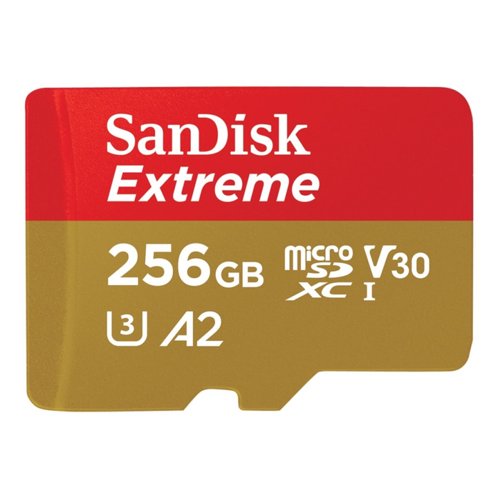 SanDisk Extreme 256GB microSD Memory Card SDSQXAV-256G-GN6MA
