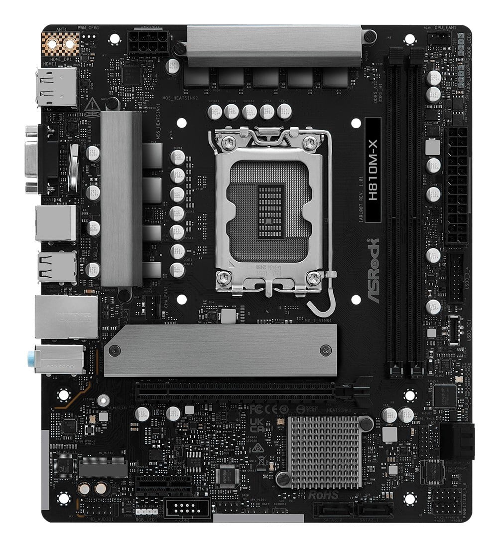 ASRock H810M-X Intel 1851 LGA1851 ATX SATA Motherboard 90-MXBS4-A0UAYZ - OwnerApprovedWeb 03d6ff5b98ad
