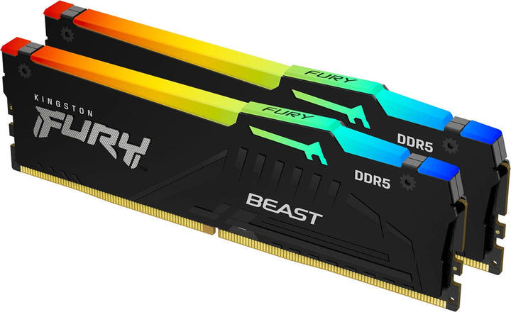 Kingston Fury Beast Rgb 16GB DIMM DDR5 ECC Memory KF552C40BBAK2-16
