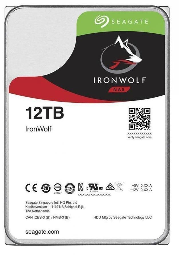 Seagate IronWolf NAS 12TB 3.5" SATA HDD ST12000VN0008