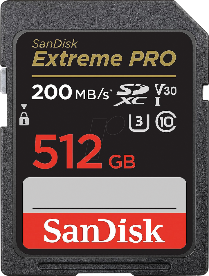 SanDisk Extreme Pro sdxc 512GB Memory Card SDSDXXD-512G-GN4IN