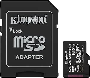 Kingston Canvas Select Plus 512GB microSD Memory Card SDCS3/512GB