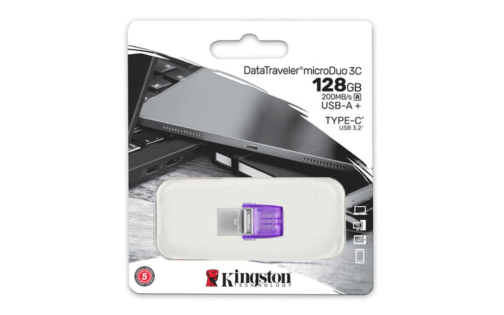 Kingston DataTraveler microDuo 128GB USB Flash Drive DTDUO3CG3/128GB