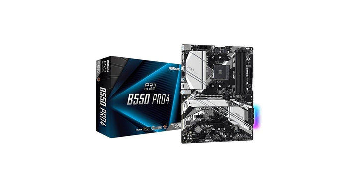 ASRock B550 Pro4 Socket AM4 AMD ATX SATA Motherboard 90-MXBCZ0-A0UAYZ