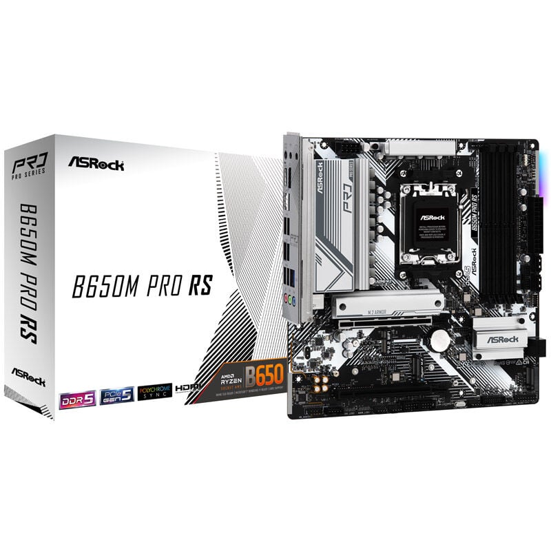 ASRock B650M Pro Rs AMD B650 Socket AM5 Motherboard 90-MXBLP0-A0UAYZ - OwnerApprovedWeb 6203f82d5d44