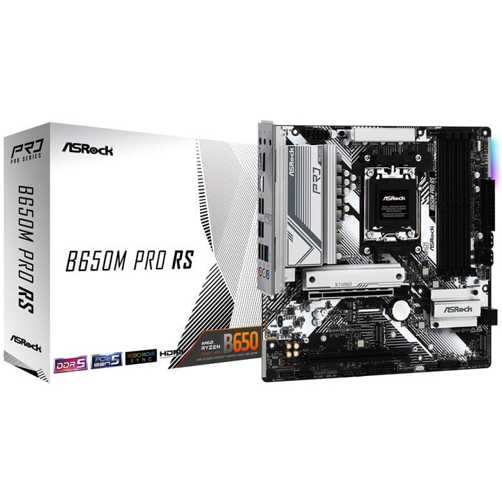 ASRock B650M Pro Rs AMD B650 Socket AM5 Motherboard 90-MXBLP0-A0UAYZ