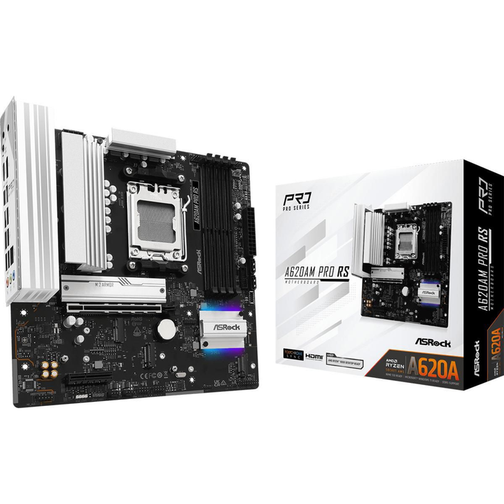 ASRock A620Am Pro Rs AMD A620A Socket AM5 Motherboard 90-MXBSV0-A0UAYZ