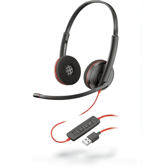 Poly Blackwire 3220 Stereo + A USB-C Headset 8X228AA