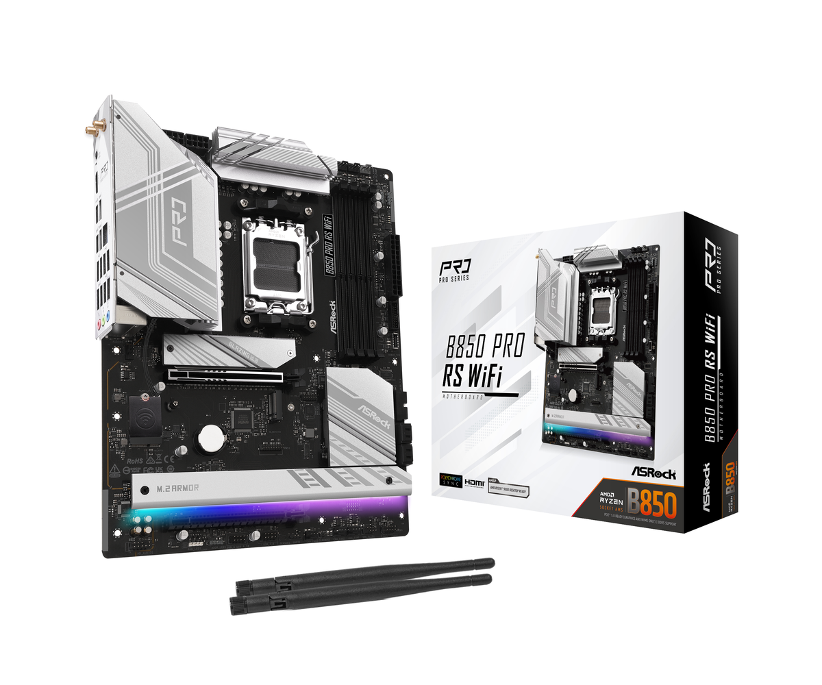 ASRock B850 Pro Rs AMD B850 SATA3/M.2 BT Motherboard 90-MXBQL-A0UAYZ - OwnerApprovedWeb 96fe3e5cab7f