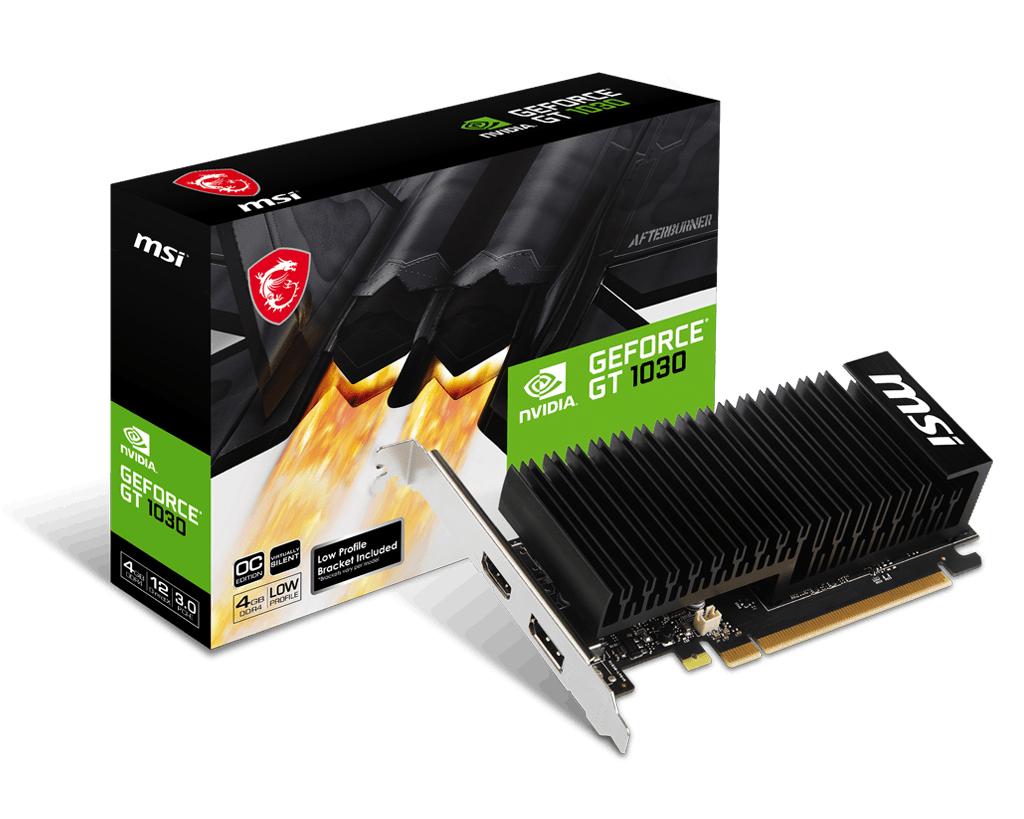 MSI GeForce Gt 1030 HD4 Lp Oc 4GB GDDR4 Graphics Card V812-037R - OwnerApprovedWeb 9beb9cce8b8e