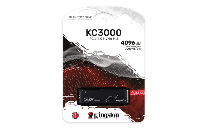 Kingston KC3000 m.2 4TB PCIe 4.0 NVMe SSD SKC3000D/4096G